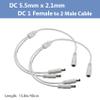 PAUTIX 2-Pack DC 1 Female to 2, RF Remote Dimmer for Single Color LED Strip Lights, 24V DC Power Supply Adapter 24Volt 5A 120W, COB LED Strip Lights 48ft/15m view 2