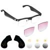 CatXQ Smart Bluetooth Audio Glasses | 2in1 Photochromic Sunglasses & Blue Light Filtering Lenses | HiFi Earmuff | Gradient Pink Sunglasses Lenses for Men Women [Optional Replacement Lens] view 1
