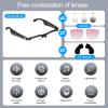 CatXQ Smart Bluetooth Audio Glasses | 2in1 Photochromic Sunglasses & Blue Light Filtering Lenses | HiFi Earmuff | Gradient Pink Sunglasses Lenses for Men Women [Optional Replacement Lens] view 2