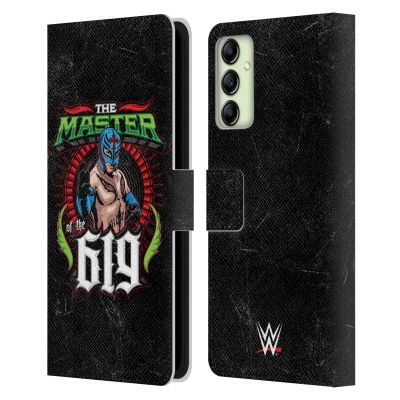 Head Case Designs Officially Licensed WWE The Master of 619 Rey Mysterio Leather Wallet Case Compatible with Samsung Galaxy A14 5G
