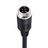 M METERXITY Copper Video Aviation Cable - for CCTV Connection, Male to Female Extension Cable, Apply to Connect CCTV/Computer/Outdoor (1.5M, 4-Pin, Black) view 3