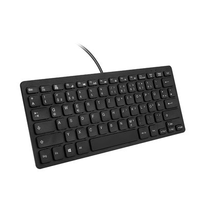 78 Keys USB Wired Keyboard, Multi-Language Options for PC/Laptop, Quiet and Compact Design (French)