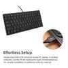 78 Keys USB Wired Keyboard, Multi-Language Options for PC/Laptop, Quiet and Compact Design (French) view 4