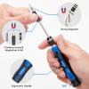 142-Piece Electronics Precision Screwdriver with 120 Bits Magnetic Repair Tool Kit for iPhone, MacBook, Computer, Laptop, PC, Tablet, PS4, Xbox, Nintendo, Console Blue&Red view 4