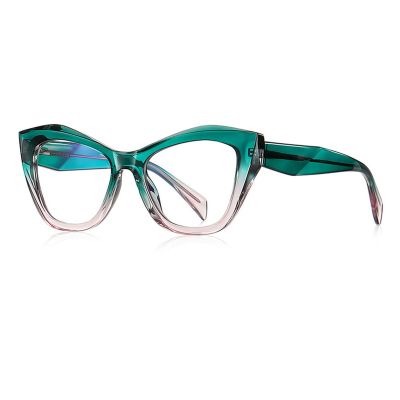 laureles Blue Light Blocking Womens Reading Glasses Gradation Green Pink Spring Hinge Computer Readers (Green Pink, 1.0)