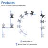 Freenove Mecanum Wheel Car Kit for Raspberry Pi Pico (Not Included) (Compatible with Arduino IDE), Dot Matrix Expressions, Obstacle Avoidance, Line Tracking, Light Tracing, Colorful Light, App view 3