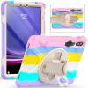 BATYUE Case for Samsung Galaxy Tab S9 FE 10.9" inch 2023, Tab S9/S8/S7 11" inch (2023/2022/2020), With Rotating Stand & Hand Strap, SM-X510 /X516B /X710 /X716 /X718 /X700 /X706 /T870 /T875 /T878, Pink view 1