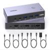 UGREEN 8K HDMI KVM Switch with 4 USB 3.0 Ports (3 USB-A + 1 USB-C) for 2 Computers Share 1 Monitor Keyboard Mouse Hard Drives Printer with 2 HDMI Cables, 2 USB Cables and Controller view 1