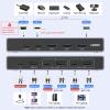 UGREEN 8K HDMI KVM Switch with 4 USB 3.0 Ports (3 USB-A + 1 USB-C) for 2 Computers Share 1 Monitor Keyboard Mouse Hard Drives Printer with 2 HDMI Cables, 2 USB Cables and Controller view 2