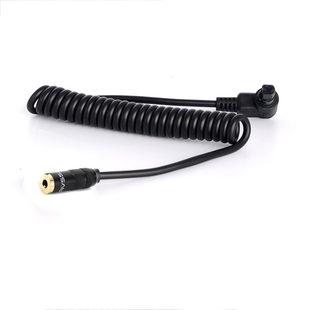 HangTon Remote Trigger Cable Adapter for Canon R3 R5 1DX 6D 7D 5D MKIII 60D EOS SLR Camera, 2.5mm Female to N3