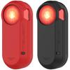 2Pack TenCloud Silicone Protective Case Compatible with Garmin Varia RTL515 Radar Bike Light Soft Shockproof Cover Ultra-Thin Bumper for Varia RTL515 Rearview Radar Tail Light (Black+Red)