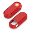2Pack TenCloud Silicone Protective Case Compatible with Garmin Varia RTL515 Radar Bike Light Soft Shockproof Cover Ultra-Thin Bumper for Varia RTL515 Rearview Radar Tail Light (Black+Red) view 4