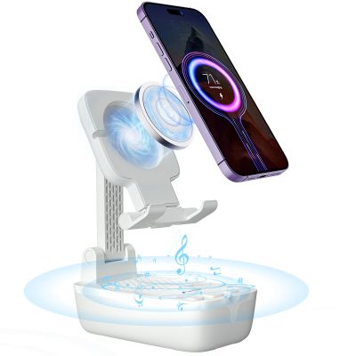 comiso Gifts for Men Women, from Wife,IPX7 Waterproof Cell Phone Stand with Bluetooth Speaker,Anti-Slip Design Shower Phone Speaker with HD Stereo Sound, Compatible for Any Smartphone/Tablet