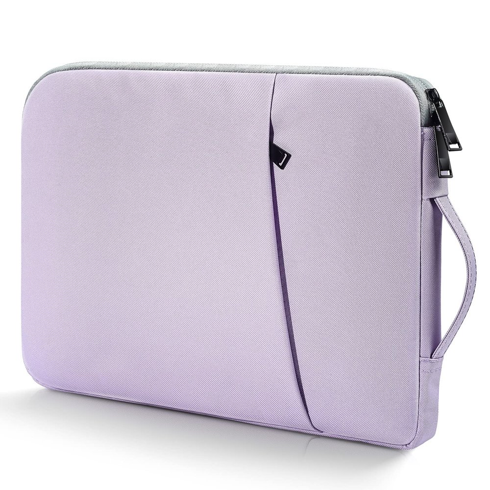 15.6 Inch Laptop Sleeve Case Water-Resistant Computer Bag with Handle for HP Lenovo Dell ASUS Acer Chromebook 15 / HP Envy X360 15.6 / Acer Aspire 15 / Dell Inspiron 15 / Lenovo IdeaPad 15.6 -Purple
