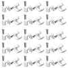 100pcs Steel Nail Cable Clamp 5/6/8/9/10/12/14/22/25mm Wall Wire Holder Clip Mounting Cable Organizer Cable Clip (Color : 12mm 100pcs) view 1