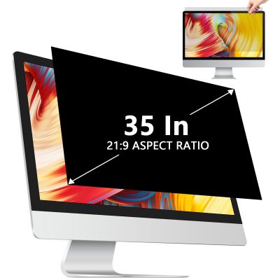 AIZYR Privacy Screen Protective Film for 35 Inch Computer Monitor, Anti Spy Anti-Glare Screen Protector Film(82X34.5cm)