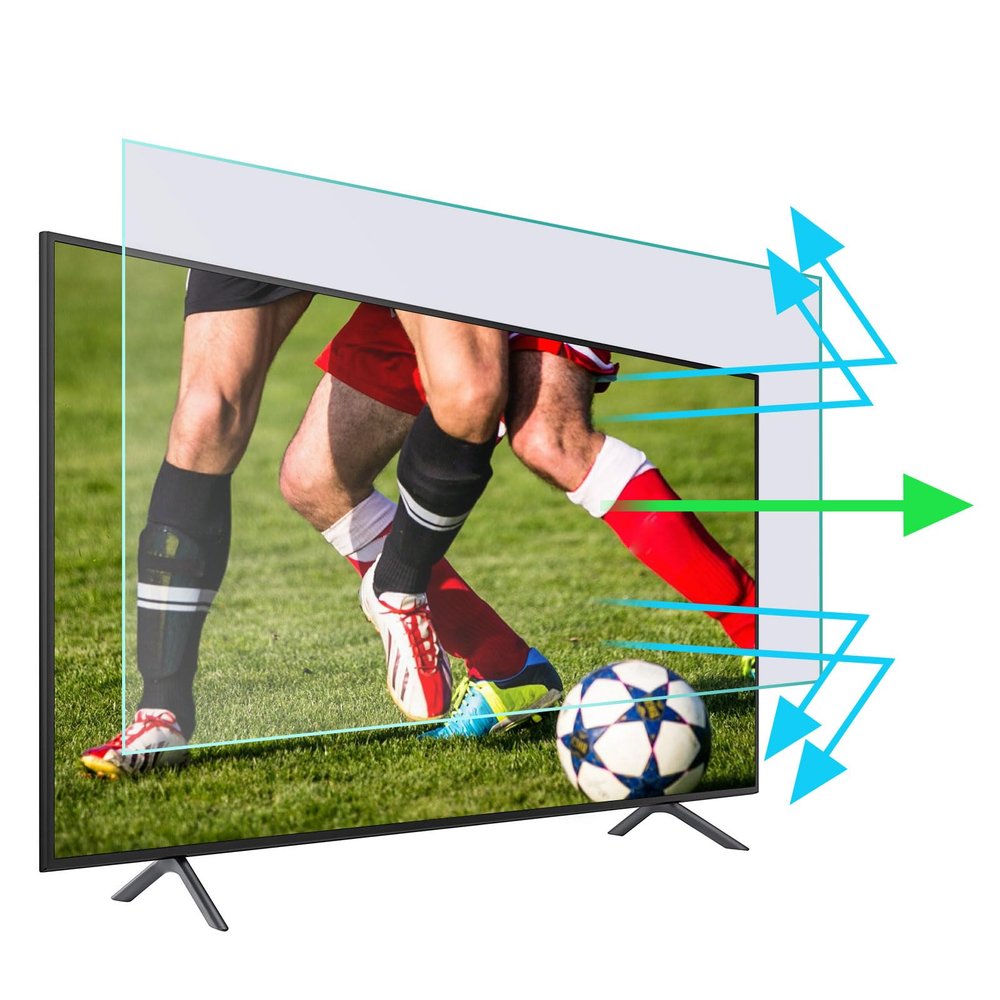 AIZYR 50/55 Inch Anti Blue Light Eye Protection TV Screen Filter, High Definition Ultraviolet-Proof to Protect Your Eyes,50 In/L1095W616mm
