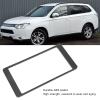 Double DIN Dash Installation Kit, ABS Glossy Black Fascia Frame, Replacement for Mitsubishi Outlander 2014 and Up view 2