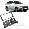 Double DIN Dash Installation Kit, ABS Glossy Black Fascia Frame, Replacement for Mitsubishi Outlander 2014 and Up view 4