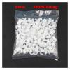 CLENEA 4mm 5mm 6mm 8mm Circle Path Circle Cable Clips Cable Nail Wire Clips 100PCS/bag 10mm 12mm 16mm Cable Clips Round White (Color : 6mm) view 2