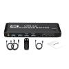 ZEZEFUFU 2 in 2 Out HD KVM Switch 4K@60Hz USB 3.0 Dual Monitor Extended Display Aluminum Alloy Case HD KVM Switch with Keyboard Hotkey view 1