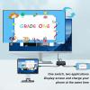 USB C Switcher, ABS 8K 60Hz HD Type C 2 in 1 Output Plug and Play Bi Direction Switcher Splitter with Power Indicator for PCs view 3