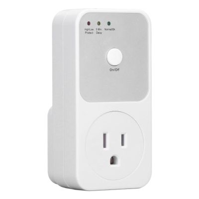 Voltage Protector, Power Protector Outlet, Voltage Regulator, 120V Multi Function Plug with Wall Mount Power for TV PC Refrigerator Home Appliance