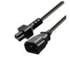 SUNGOOYUE Computer to PDU Power Extension Cord, 9.8ft Power Extension Cable with PVC Shell - IEC320 C14 to IEC320 C5 PDU Cord view 1