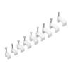 100PCS Flat Nail Clip Cable Clips 4mm/6mm/7mm/8mm/9mm/10mm/12mm/14mm Wire Management Electrical Cord Tie Holder Cable Clips (Color : 4mm) view 1
