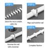 100PCS Flat Nail Clip Cable Clips 4mm/6mm/7mm/8mm/9mm/10mm/12mm/14mm Wire Management Electrical Cord Tie Holder Cable Clips (Color : 4mm) view 3