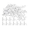 CLENEA 100pcs Fixing Wiring Accessories Durable Cable Clip Home Office TV Line with Steel Nail Practical Wire Management Fastener (Size : Round 12mm 100pcs) view 1