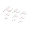 4mm 5mm 6mm 8mm Circle Path Circle Cable Clips Cable Nail Wire Clips 100PCS/bag 10mm 12mm 16mm Cable Clips Round White (Color : 16mm) view 1