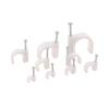 4mm 5mm 6mm 8mm Circle Path Circle Cable Clips Cable Nail Wire Clips 100PCS/bag 10mm 12mm 16mm Cable Clips Round White (Color : 16mm) view 4