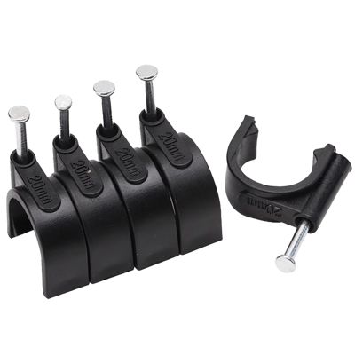 CLENEA Black Cable Clips Cord Holder Wire Organizer Management Fixer Clamp Winder Ethernet Wall Nail Mini Clip (Color : Black 6mm 100pcs)