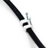 100pcs Nail Cable Clip Office DIY Wall Square Trough Mount Home Supplies Sub Line Fixing Clamp Wire Card Multipurpose (Color : 14mm) view 1