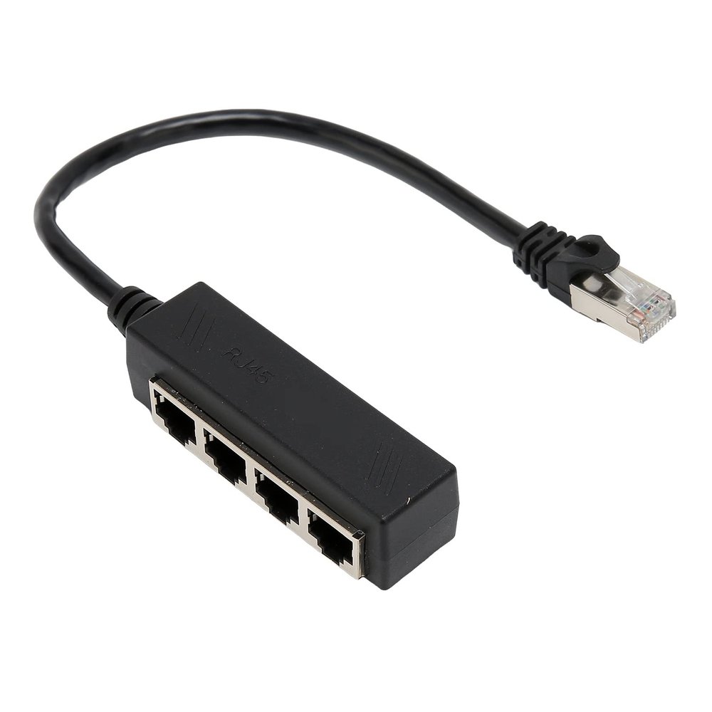 RJ45 Ethernet Splitter Cable, 4 RJ45 Net Port Splitter Adapter for Laptop RJ45 Ethernet Splitter Cable