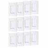 12 Pack Brush Wall Plates, Cable Pass Through Insert for Wires, In-Wall Cable Management for HDTV, HDMI, Network, Ethernet, Home Theater Speaker Systems view 1