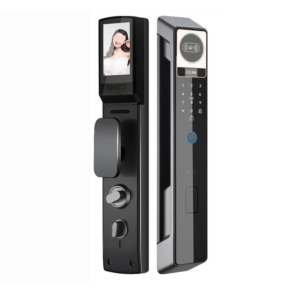 HAvern 3D Facial Recognition Fingerprint Lock, Smart Card, Digital Password, Electronic Door Lock, Household Anti-Theft Lock