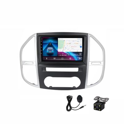 Plusfish Android 12 Car Stereo, Bluetooth Car Radio 9 Inch Touch Screen for Benz Vito 3 W447 2014~2020 Car GPS Navigation Multimedia Player Support 4G/WiFi/SWC/FM/RDS/Carplay,4g WiFi 6g+128g