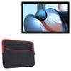 BoxWave Case Compatible with Xiaomi Book S (12.4 in) - SoftSuit with Pocket, Soft Pouch Neoprene Cover Sleeve Zipper Pocket - Jet Black with Red Trim view 1