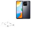 BoxWave Stand and Mount Compatible with Xiaomi Redmi 10C - Pocket Aluminum Stand 3-in-1, Portable Multi Angle Viewing Riser - Metallic Silver view 1
