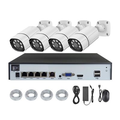 AKAVIG 4K Poe Security Camera System, 4CH 8MP H.265+ Cameras NVR Kit with with Audio Recording, Night Vision, Motion Detection, HD POE Surveillance NVR Kit for Indoor and Outdoor