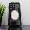Wireless City Oval Phone Mirror Stick-On, Rose Gold Diamond Bling Makeup Mirror with Cubic Zirconia, 5.57cm Ideal for Makeup and Womens Touch-Ups view 4