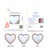 Wireless City Heart Phone Mirror Stick-On, Rose Gold Diamond Bling Makeup Mirror with Cubic Zirconia, 5.5cm Ideal for Makeup and Womens Touch-Ups view 3