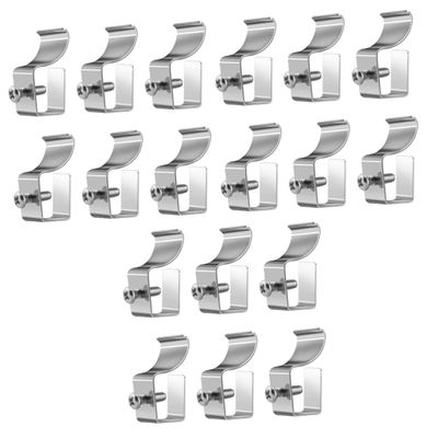 Cabilock 18pcs Heavy Duty Vinyl Siding Hooks No Needed Outdoor Wall Clips for Cameras Punch Hangers for Easy Installation Weatherproof Clips for Security Mounting
