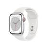 Apple Watch Series 8 (GPS + Cellular, 41mm) - Silver Aluminum Case with White Sport S/M Band (Renewed Premium) view 1
