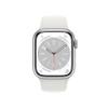 Apple Watch Series 8 (GPS + Cellular, 41mm) - Silver Aluminum Case with White Sport S/M Band (Renewed Premium) view 2
