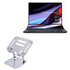 BoxWave Stand and Mount Compatible with ASUS Zenbook Pro 14 Duo OLED (UX8402) - Executive VersaView Laptop Stand, Ergonomic Adjustable Viewing Angle Metallic Riser - Metallic Silver view 1