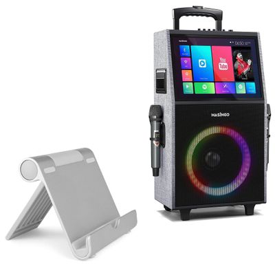 BoxWave Stand and Mount Compatible with MASINGO Allegro X8 - VersaView Aluminum Stand, Portable, Multi Angle Viewing Sturdy