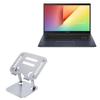 BoxWave Stand and Mount Compatible with ASUS Vivobook 14 (M413) - Executive VersaView Laptop Stand, Ergonomic Adjustable Viewing Angle Metallic Riser - Metallic Silver view 1